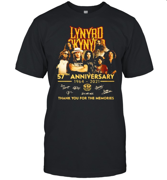 Lynyrd 57th anniversary 1964 2021 thank you for the memories signatures shirt Classic Men's T-shirt