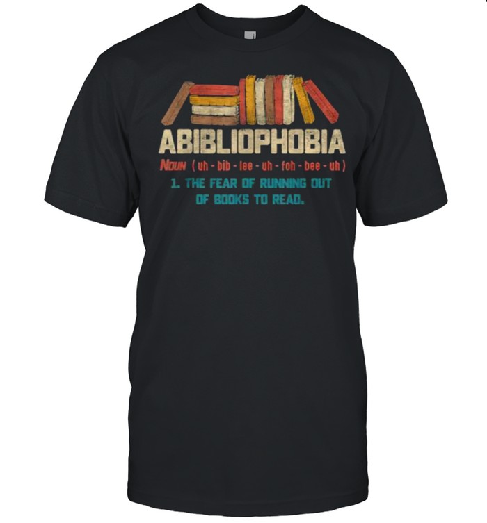 Abibliophobia Dictionary Definition Reading Lover T- Classic Men's T-shirt