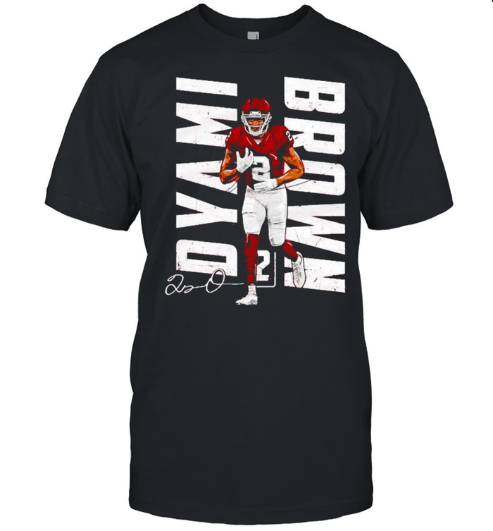 Washington Football Dyami Brown vertical name signature shirt Classic Men's T-shirt