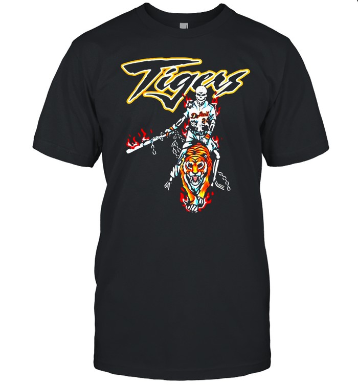 Baseball Skeleton Sana Detroit Tigers T-shirt Classic Men's T-shirt