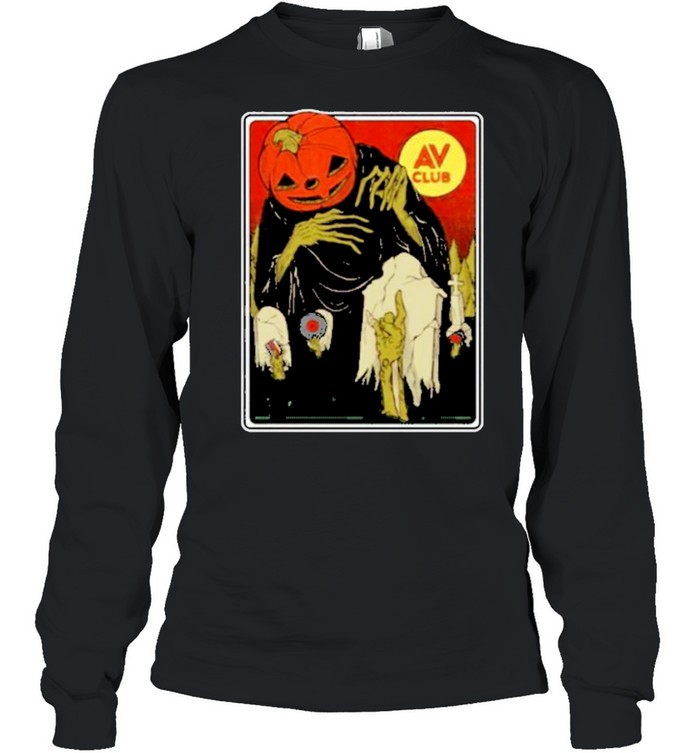 the av club halloween merch night of the living dead shirt Long Sleeved T-shirt