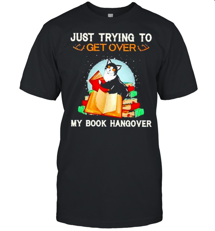 Cats just trying to get over my book hangover shirt Classic Men's T-shirt
