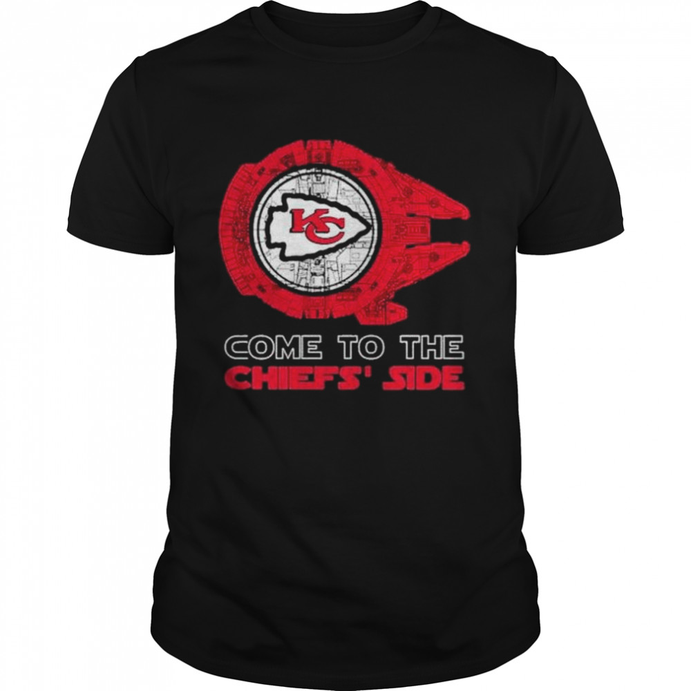 Come to the Kansas City Chiefs’ Side Star Wars Millennium Falcon shirt Classic Men's T-shirt