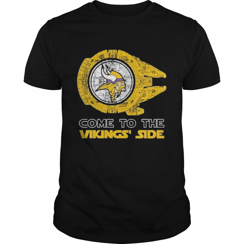 Come to the Minnesota Vikings’ Side Star Wars Millennium Falcon shirt Classic Men's T-shirt