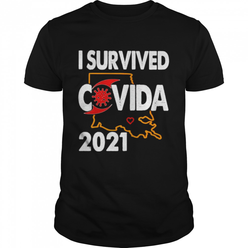 Louisiana I survived covida 2021 shirt Classic Men's T-shirt
