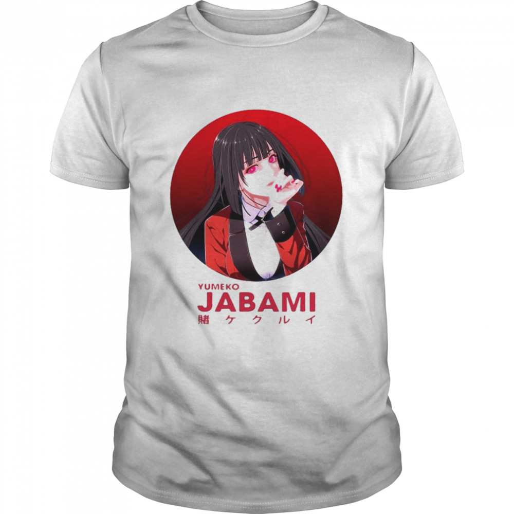 Yumeko Design Arts Jabami Anime Vaporwave Kakegurui T-shirt