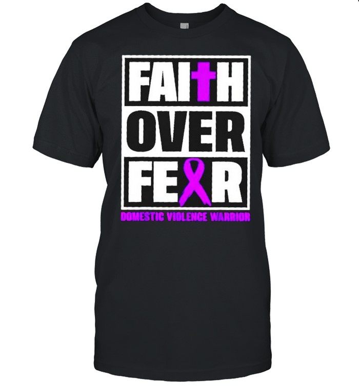 Domestic violence warrior faith over fear shirt Classic Men's T-shirt