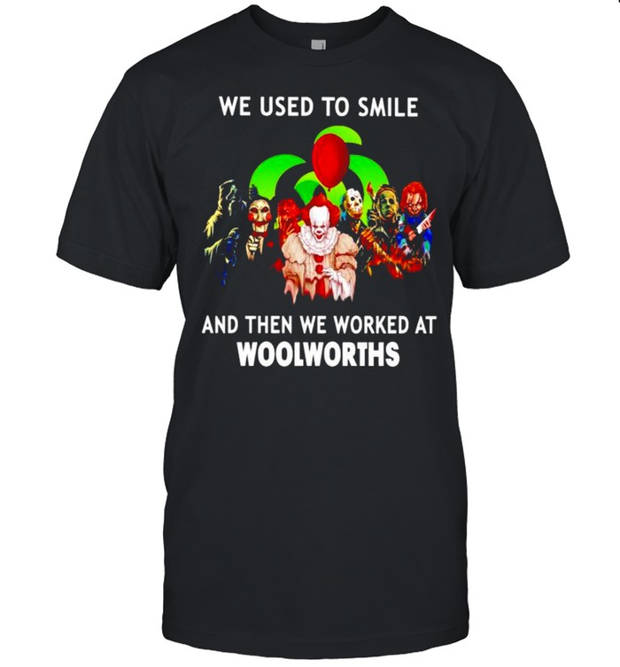 Horror Halloween we used to smile and then we worked at Woolworths shirt Classic Men's T-shirt
