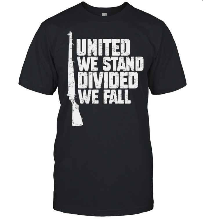 Gun united we stand divided we fall shirt Classic Men's T-shirt