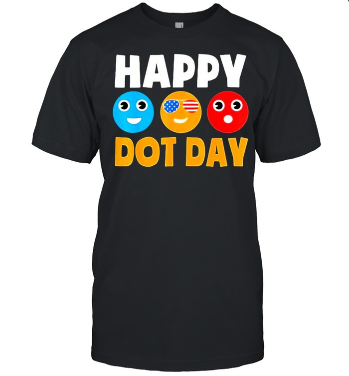 Happy International Dot Day Cute Colorful Dots  Classic Men's T-shirt