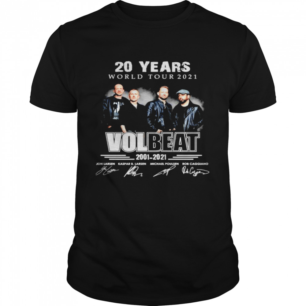 20 years World tour 2021 Volbeat 2001-2021 signatures shirt Classic Men's T-shirt