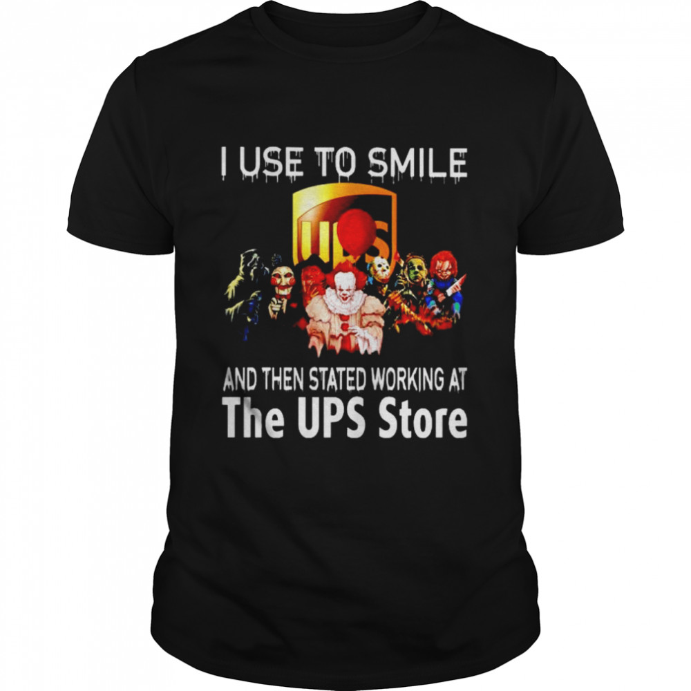 Horror Halloween I use to smile and then stated working at Ups shirt Classic Men's T-shirt