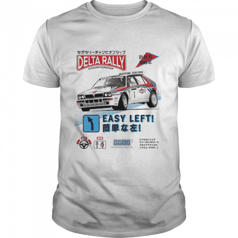 Lancia Delta Rally Championship Easy Left Martini Racing shirt Classic Men's T-shirt