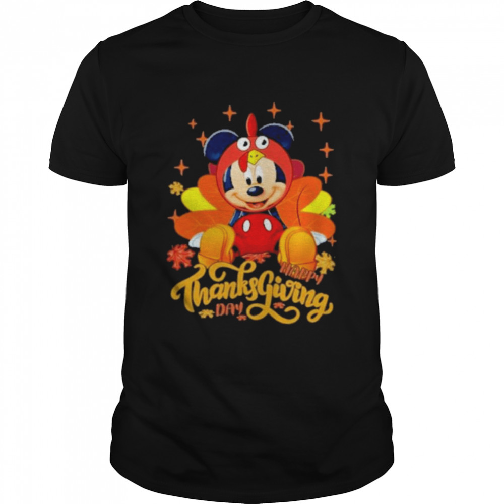 Happy Thanks Giving Day Mickey Mouse Autumn Shirt