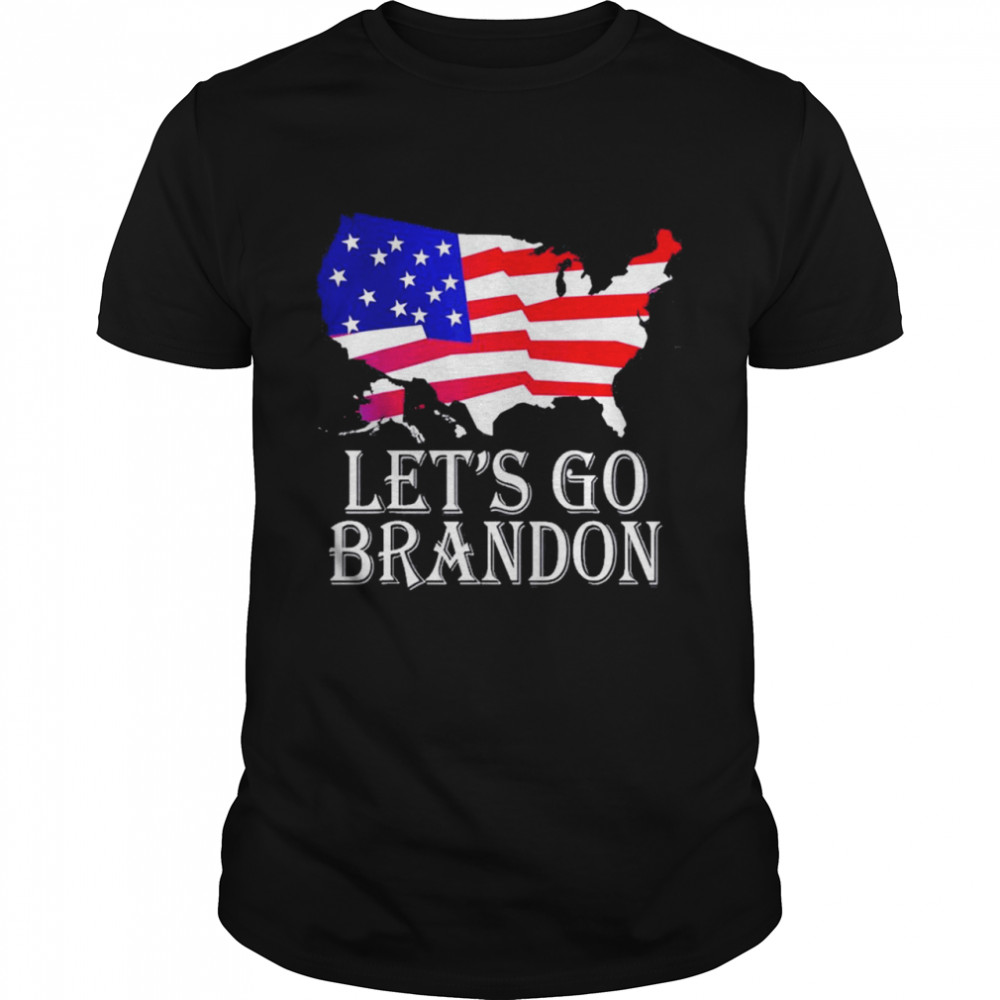 Lets go brandon flag usa shirt Classic Men's T-shirt