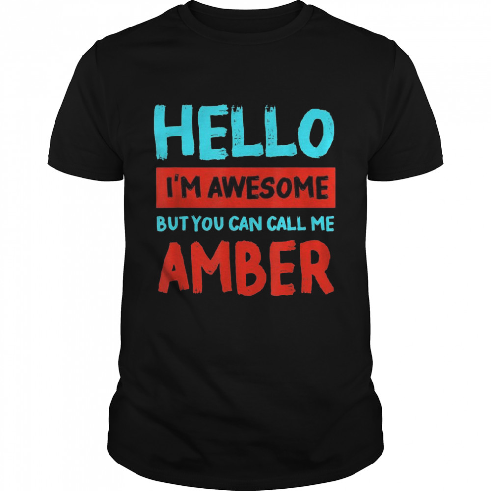 Hello I’m Awesome Call Me Bernstein, personalisierbar  Classic Men's T-shirt