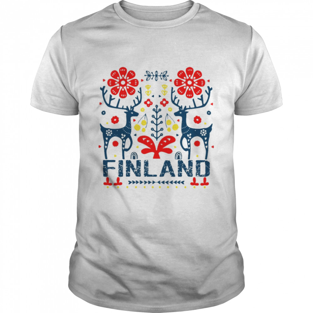 Finland Folk Christmas T-shirt Classic Men's T-shirt