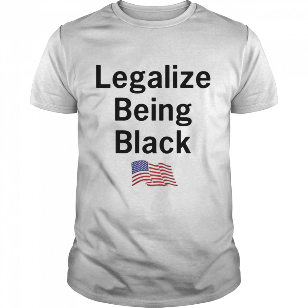 American Flag Legalize Being Black shirt Classic Men's T-shirt