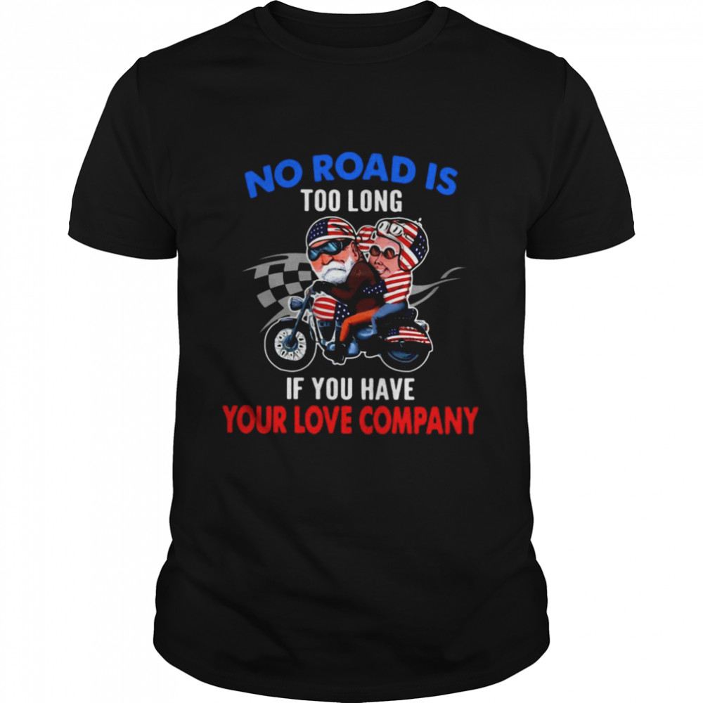 American Flag No Road Is Too Long If You Have Your Love Company  Classic Men's T-shirt