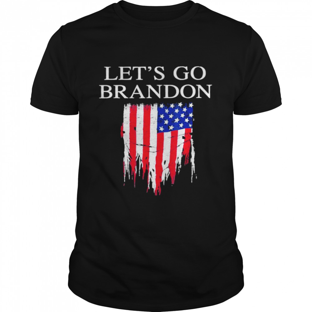 Lets Go Brandon Joe Biden Conservative USA Flag t-shirt Classic Men's T-shirt