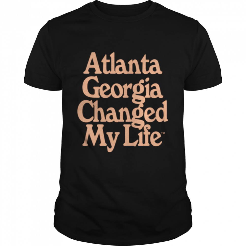 Atlanta Hawks Atlanta Georgia changed my life shirt Classic Men's T-shirt