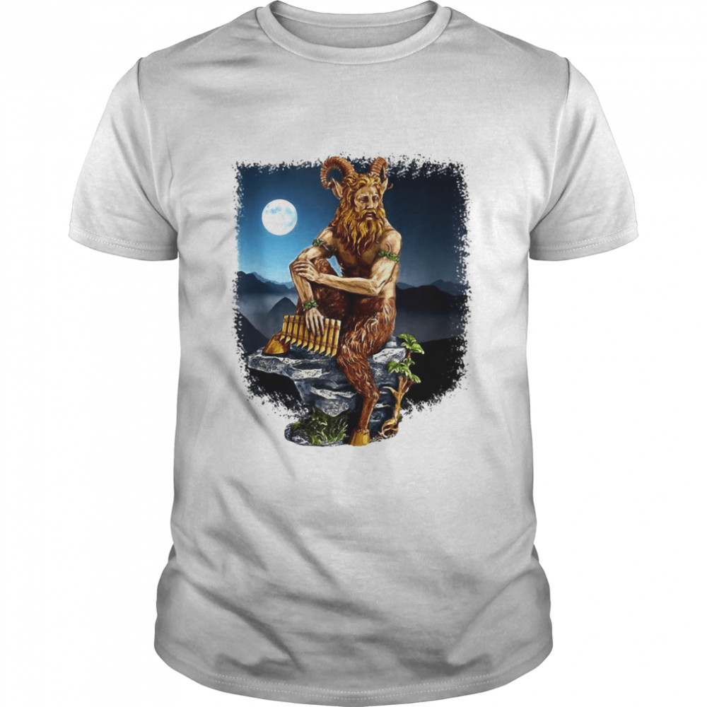 Pan God Of The Wild In Moonlight T-shirt Classic Men's T-shirt