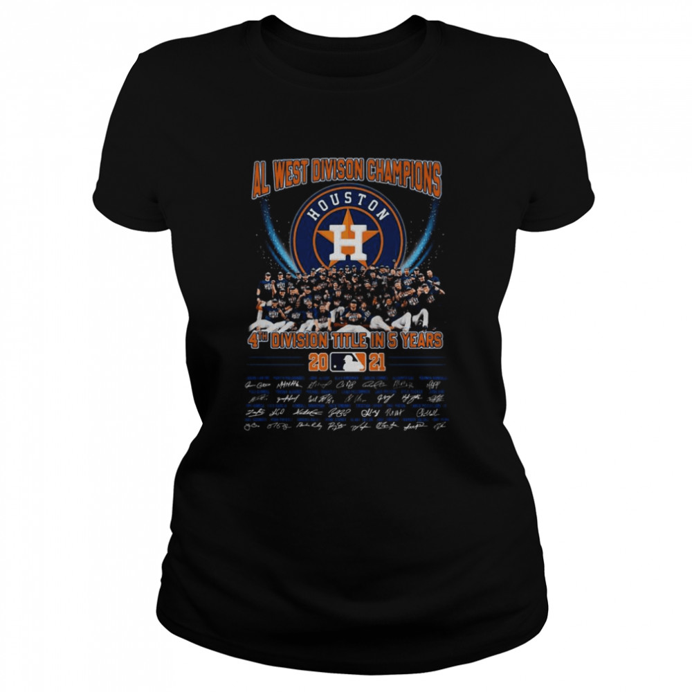 Houston Astros AL West Division Champions 4th Division Title In 5 Years 2021  Classic Women's T-shirt