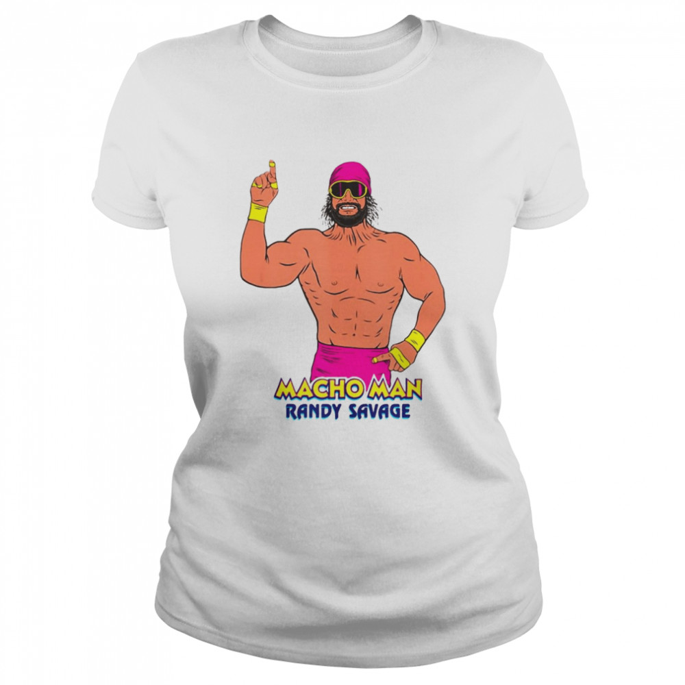 Wwe Macho Man Randy Savage Illustration Graphic T-shirt Classic Women's T-shirt