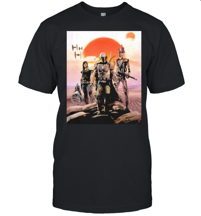 Star Wars The Mandalorian Group  Classic Men's T-shirt