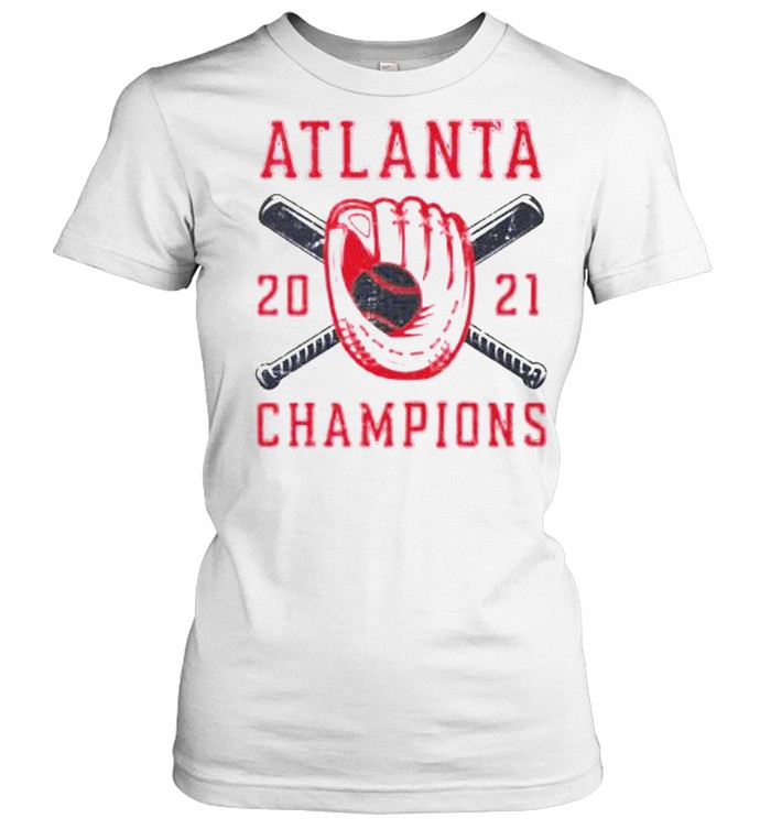 Atlanta Braves MLB 2021 World Series Champions Womens V-Neck Sweater