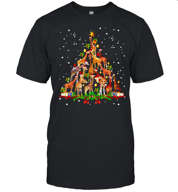 Giraffe Christmas Tree Xmas shirt Classic Men's T-shirt