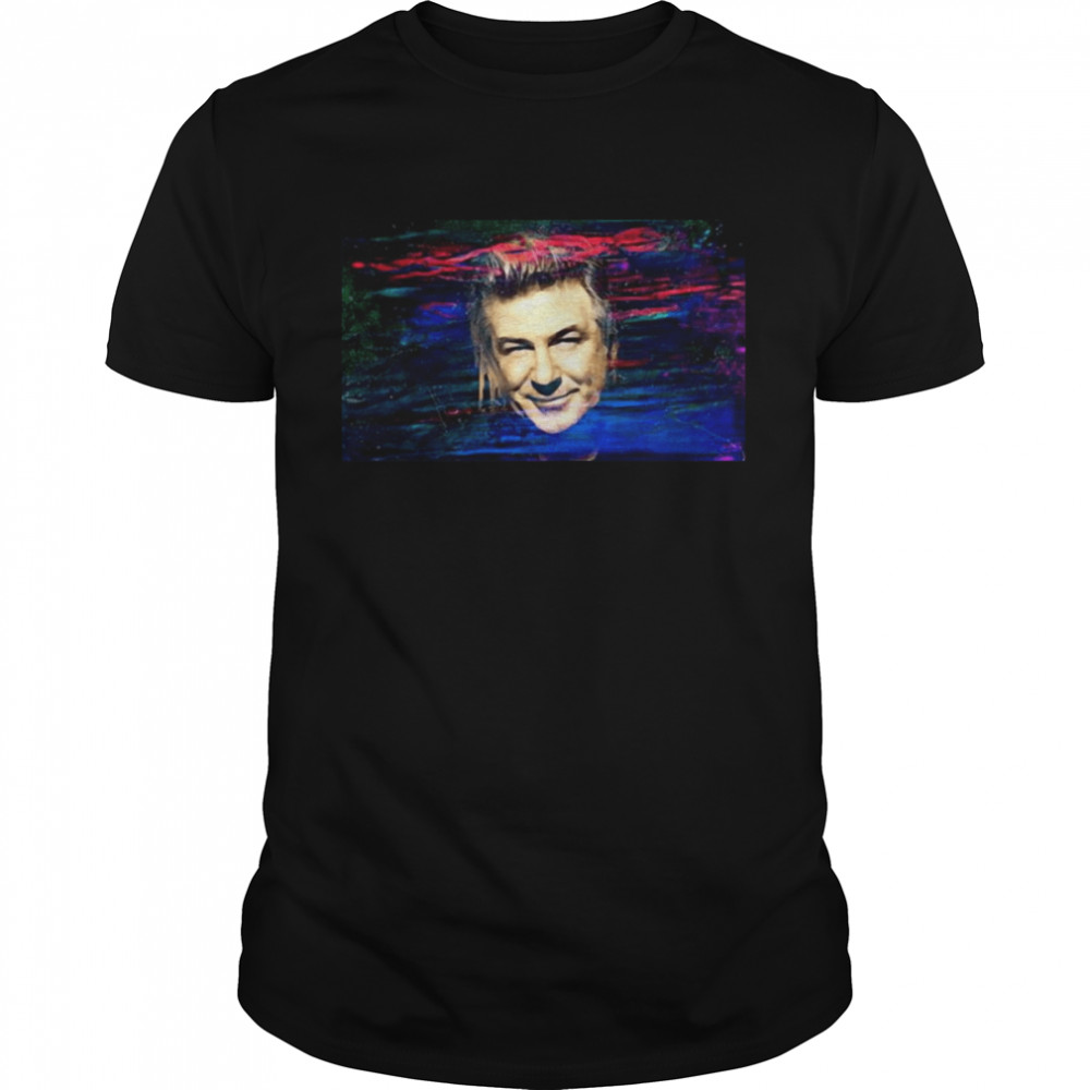 Colorful Celebrity Alec Baldwin Actors Face Smile T-shirt