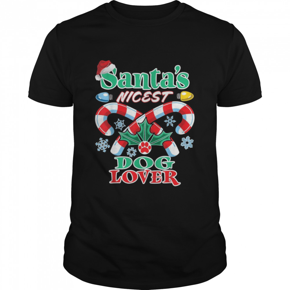 Santa’s Nicest Dog Christmas 2021 Naughty Or Nice List  Classic Men's T-shirt