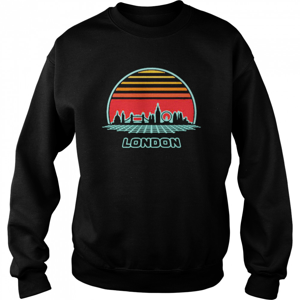 London City Skyline Retro 80S Style Souvenir Vintage T-shirt Unisex Sweatshirt