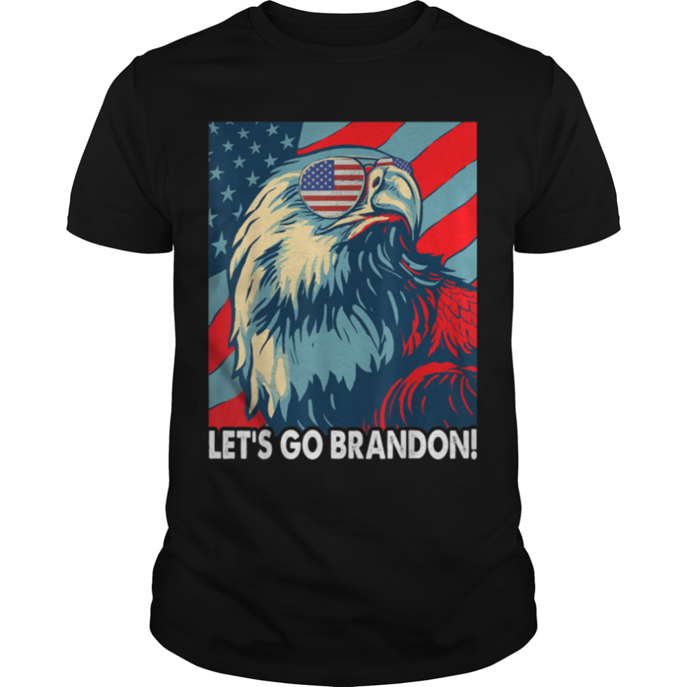 Let’s Go Brandon American Flag Impeach Biden T-Shirt B09K7G4SB9