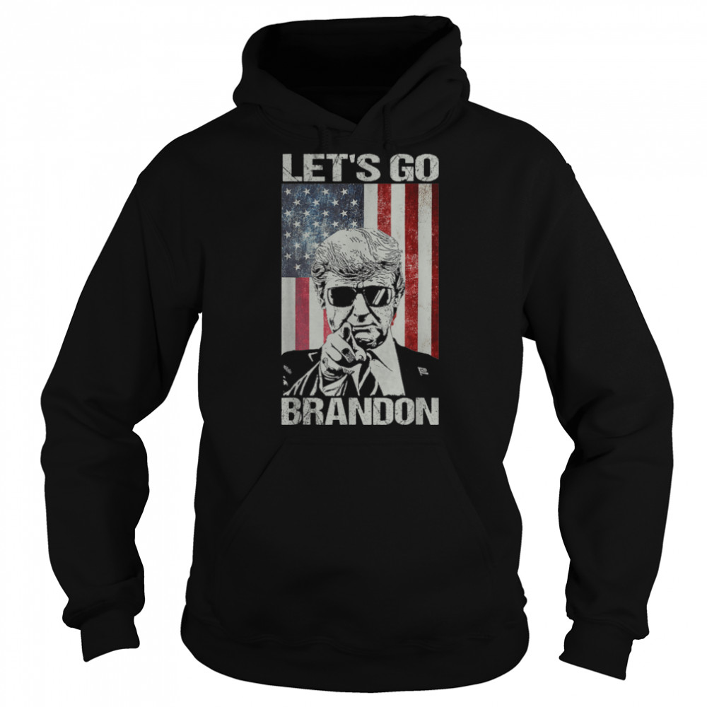 Let's Go Brandon American Flag Impeach Biden T- B09KSX4SQX Unisex Hoodie