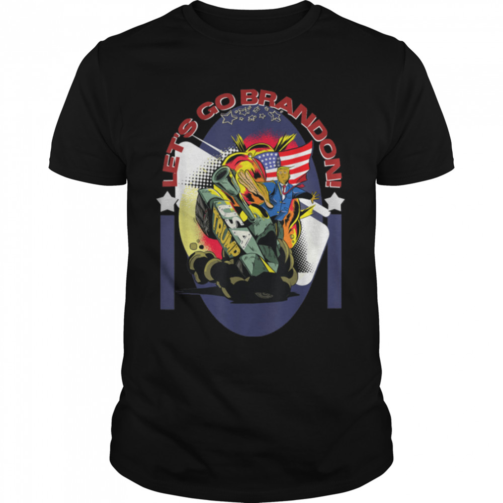Let's Go Brandon Trump 2024 Pro American Flag Anti Biden T- B09K5W5Z88 Classic Men's T-shirt