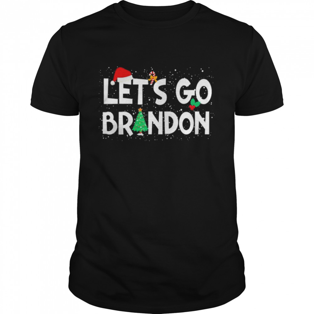 Let’s Go Brandon Anti Joe Biden Chant Joke Christmas T-Shirt