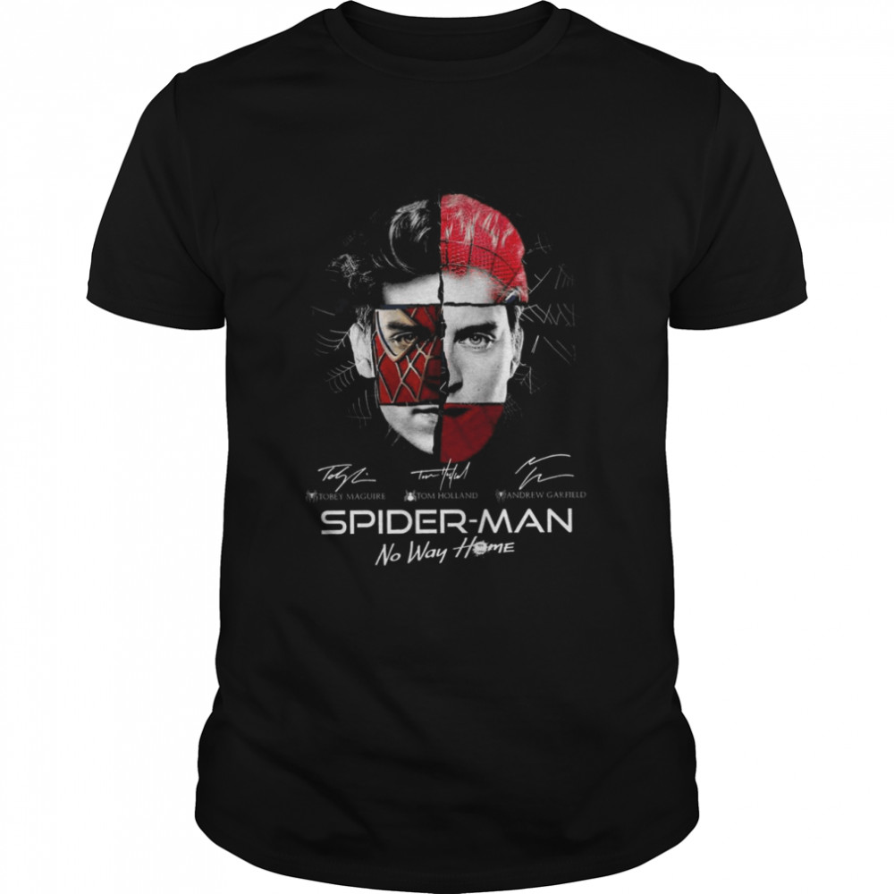 Spider Man No Way Home Signatures 2021  Classic Men's T-shirt