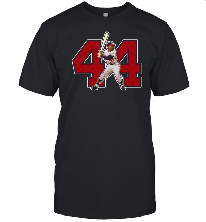 Hank Aaron Atlanta Braves Number 44  Classic Men's T-shirt