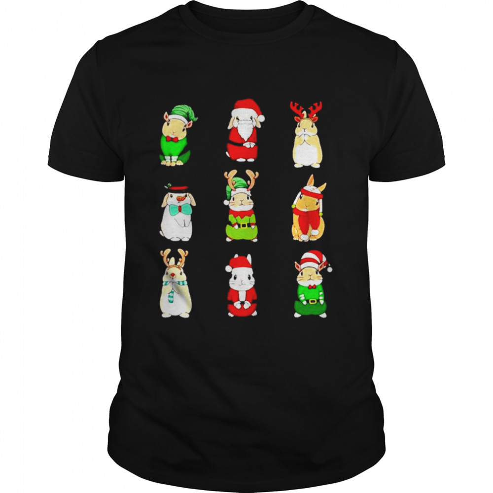 Bunny Elf Santa Reindeer Merry Christmas shirt Classic Men's T-shirt