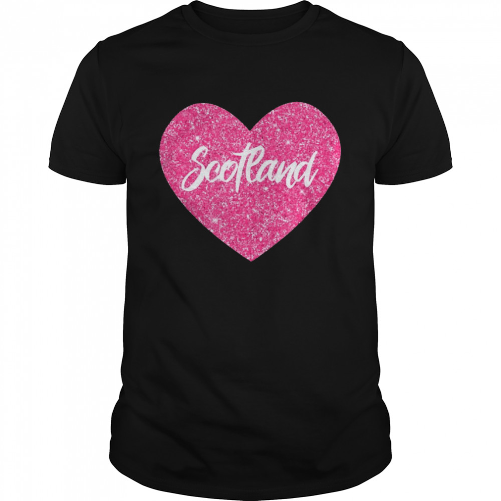I Love Scotland Reisegeschenk für Damen und Mädchen, Rosa  Classic Men's T-shirt