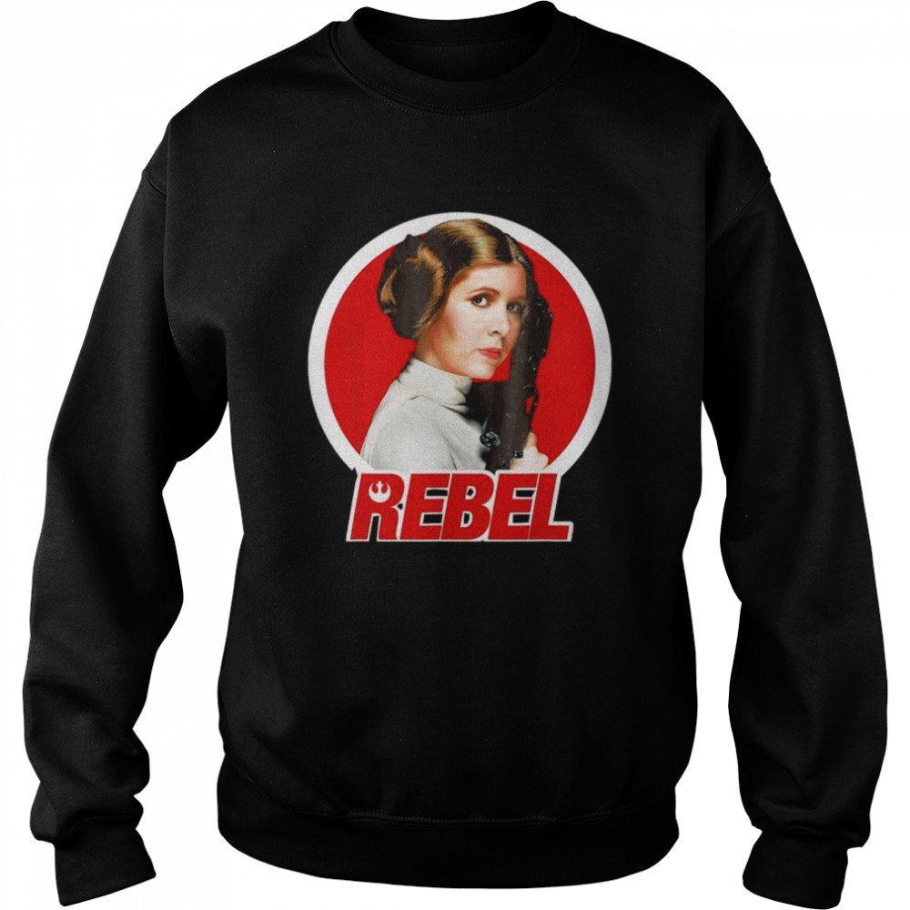 Star Wars Princess Leia Original REBEL Badge Graphic T- Unisex Sweatshirt