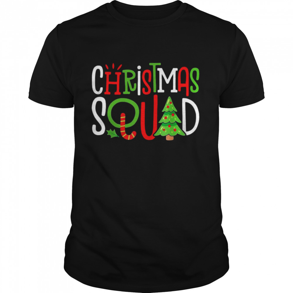 Christmas Squad Xmas Tree Family Matching Pajamas Boys Sweater  Classic Men's T-shirt