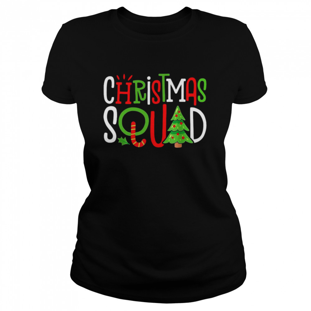 Christmas Squad Xmas Tree Family Matching Pajamas Boys Sweater  Classic Women's T-shirt