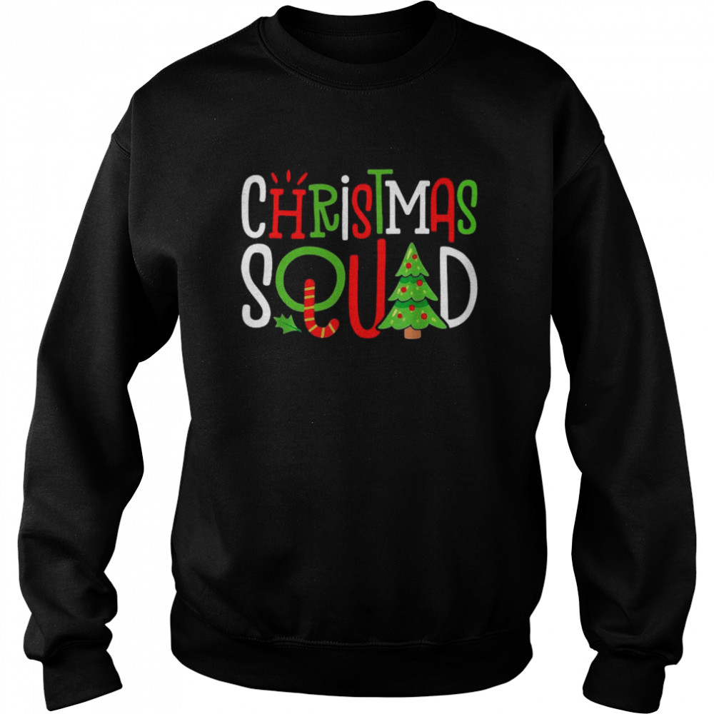 Christmas Squad Xmas Tree Family Matching Pajamas Boys Sweater  Unisex Sweatshirt