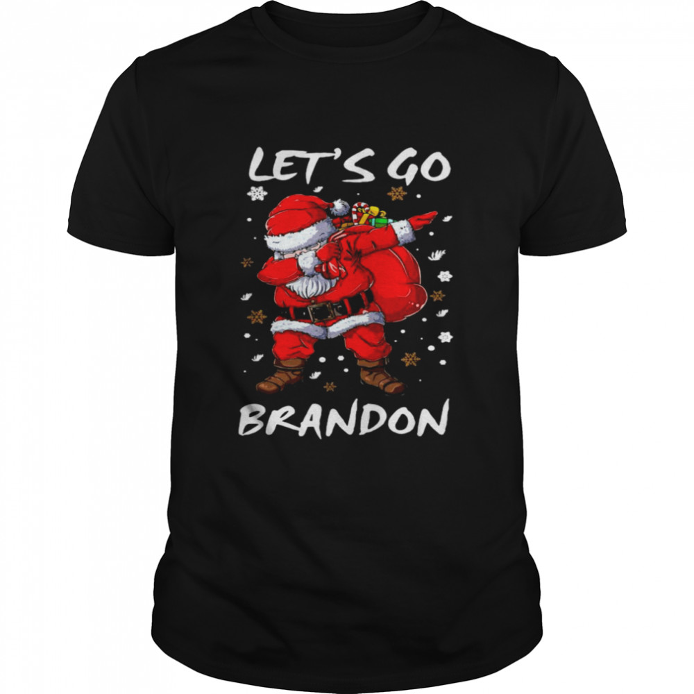 Dabbing Santa Let’s Go Branson Brandon Christmas Pajama shirt Classic Men's T-shirt