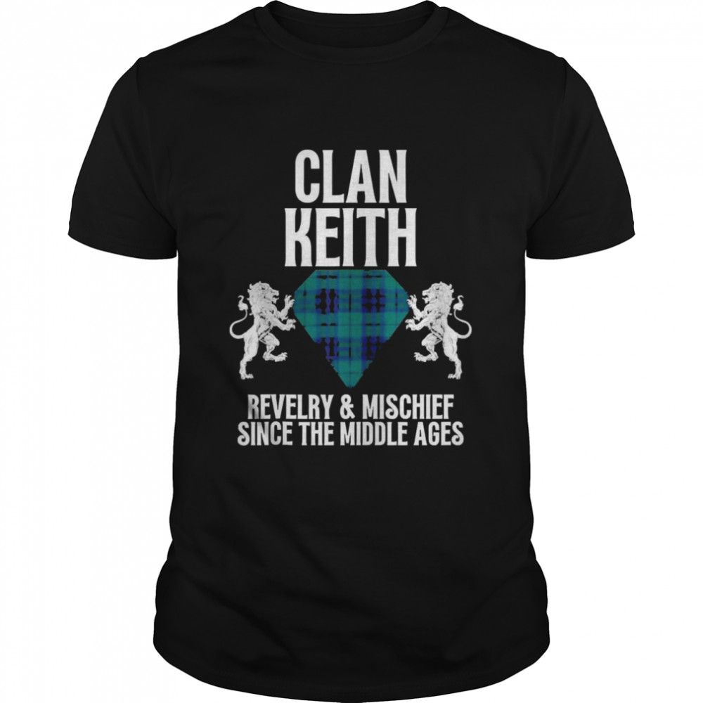 Keith Clan Scottish Name Coat Of Arms Tartan Family Party  Classic Men's T-shirt