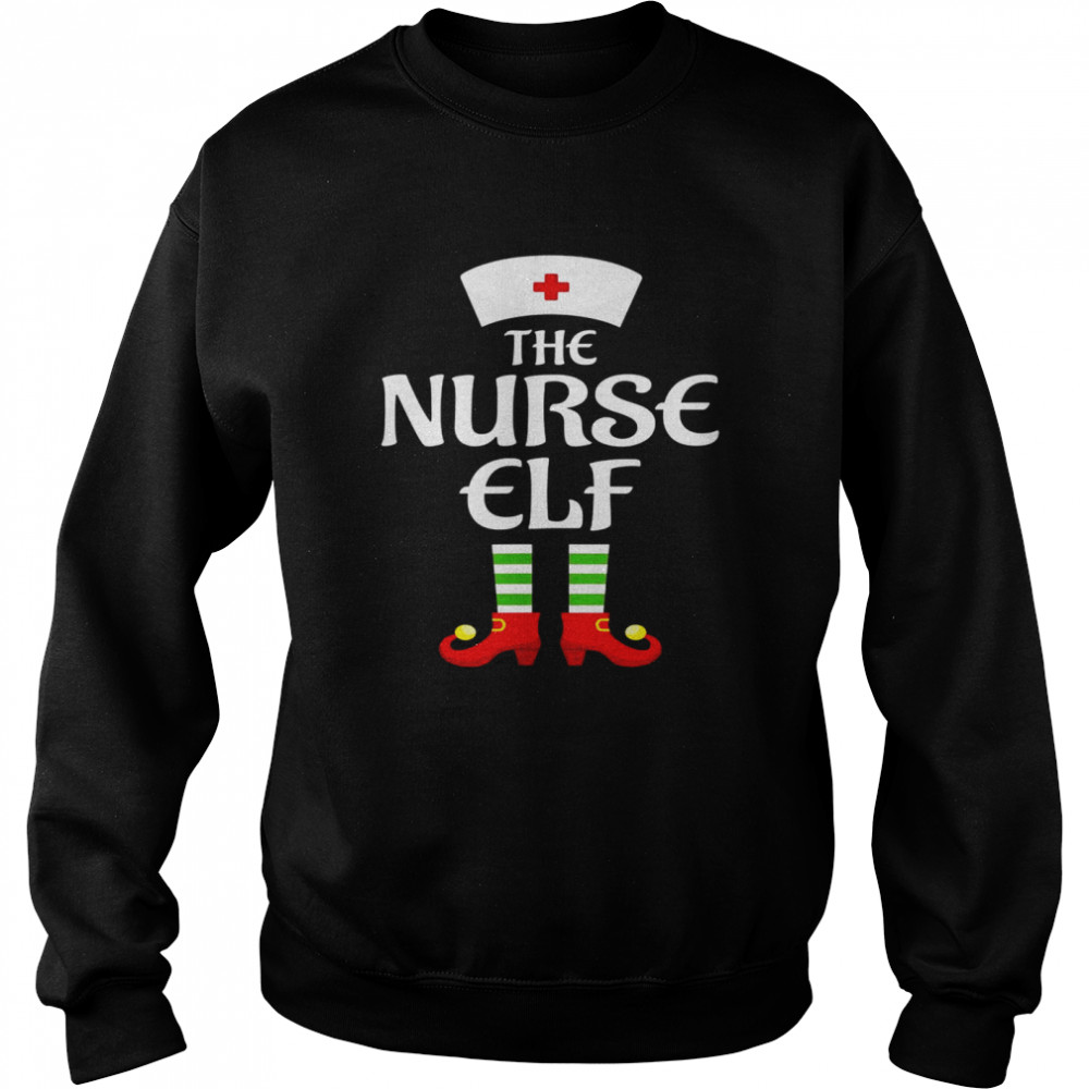 Nurse Elf Family Matching Group Christmas  Unisex Sweatshirt