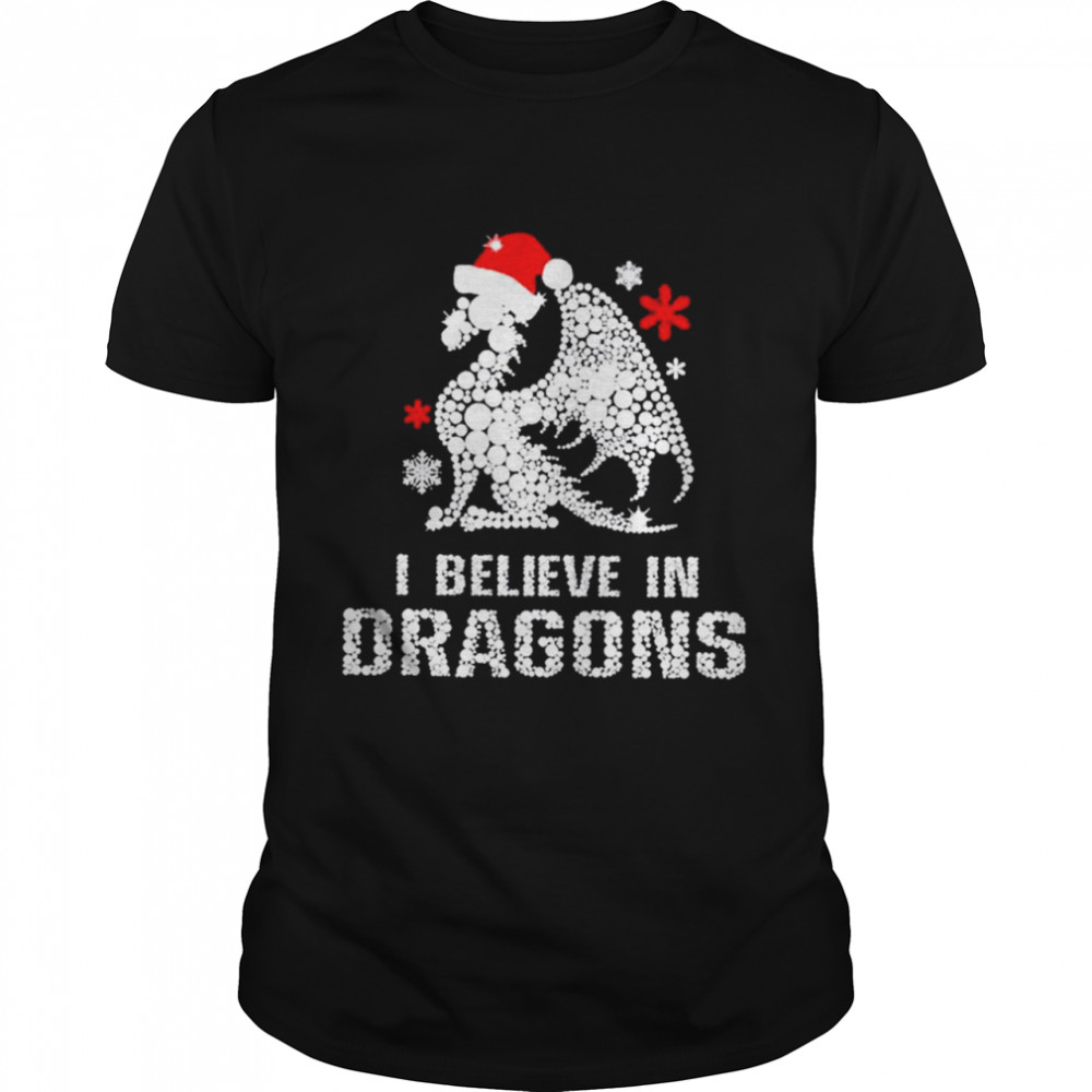 I believe in dragons Xmas shirt